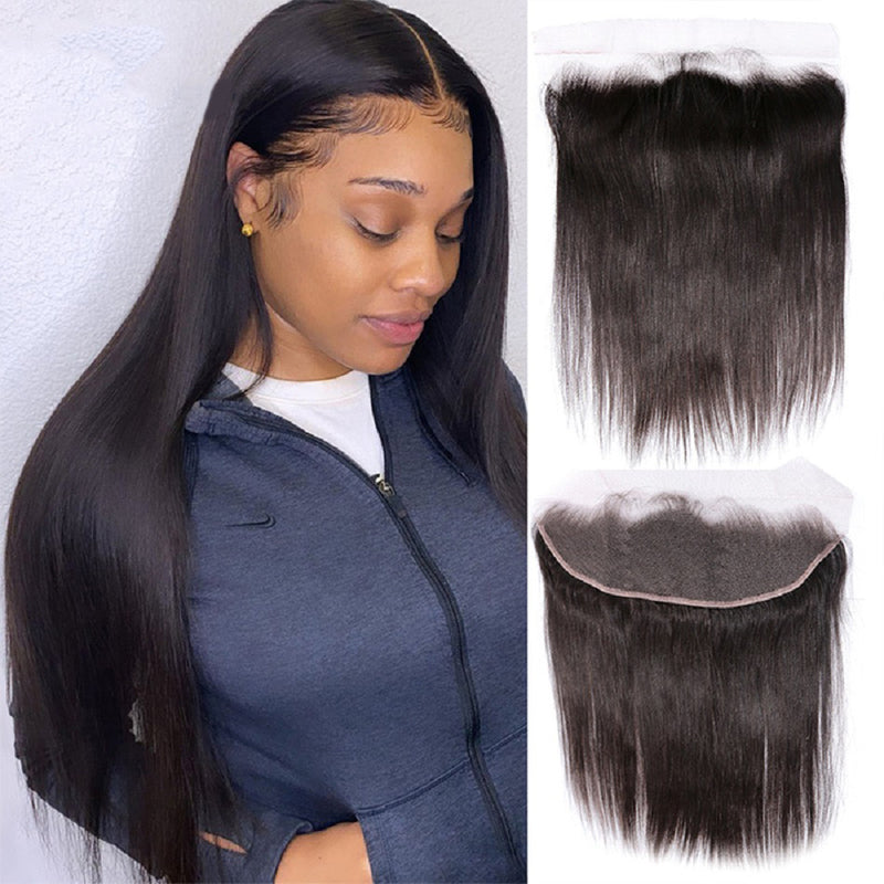 Surprisehair HD Lace Frontal Straight 13x4 Transparent Lace Frontal Human Hair