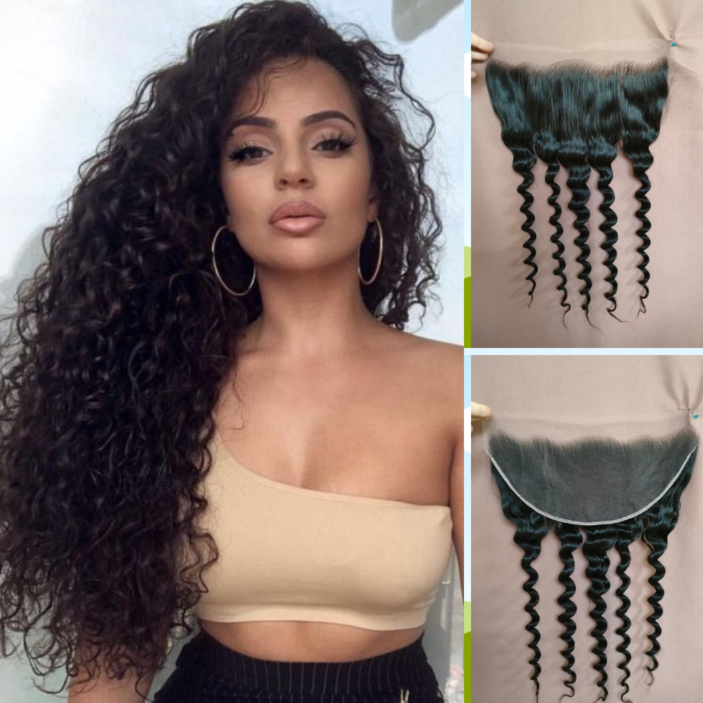 Surprisehair HD Lace Frontal 13x6 Curly Transparent Lace Frontal Human Hair