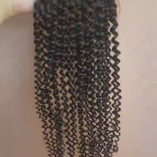HD lace closure kinky curl 