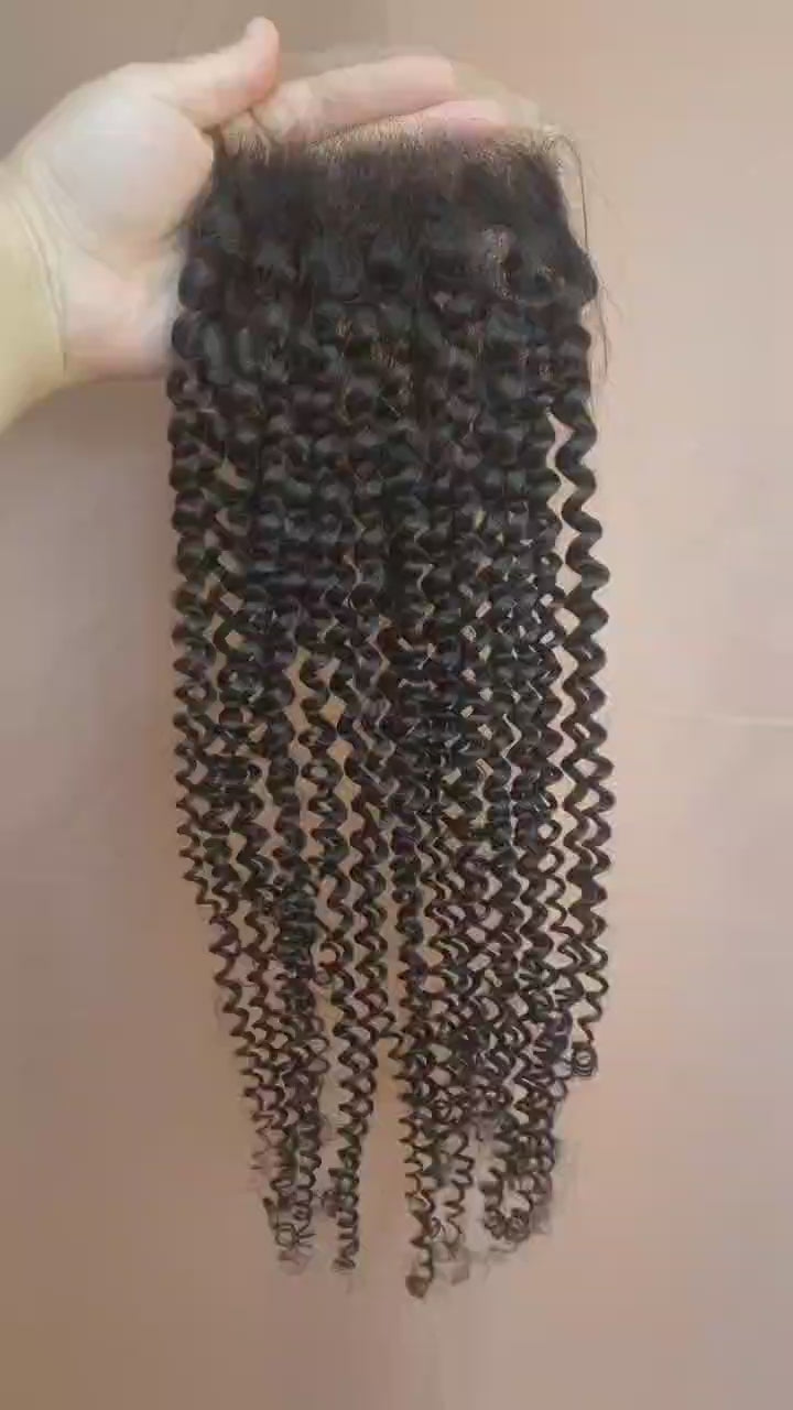 HD lace closure kinky curl 