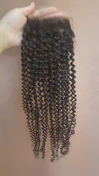 HD lace closure kinky curl 