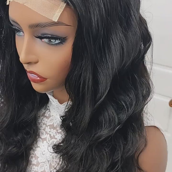 6x6 Lace Closure Wig Human Hair Loose Deep Wave 150% Density for Black Women