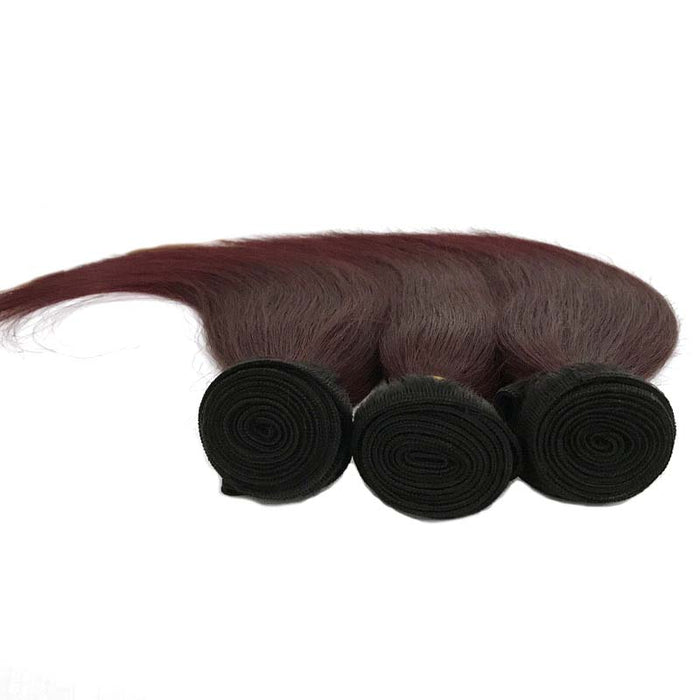 1b99J straight human hair bundles for African American