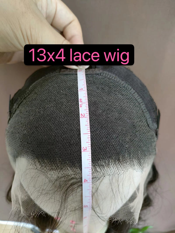 Afro Kinky Pixie Cut Lace Wig 13x4 Human Hair for African American