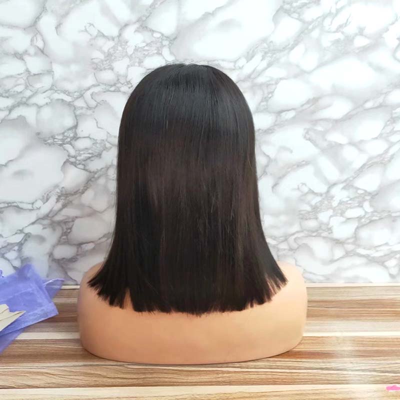 Black Human Hair BOB Wigs for African American 150% Density Surprisehair