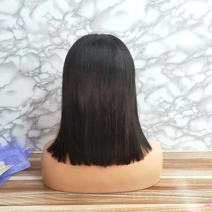 Black Human Hair BOB Wigs for African American 150% Density Surprisehair