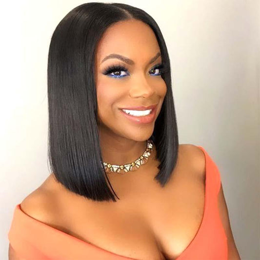 13x6 lace frontal wig bob human hair 