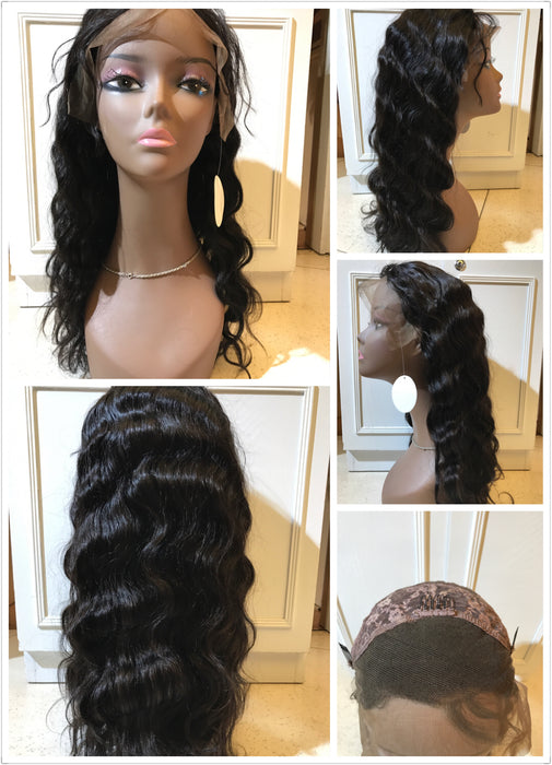 brazilian body wave lace front wig