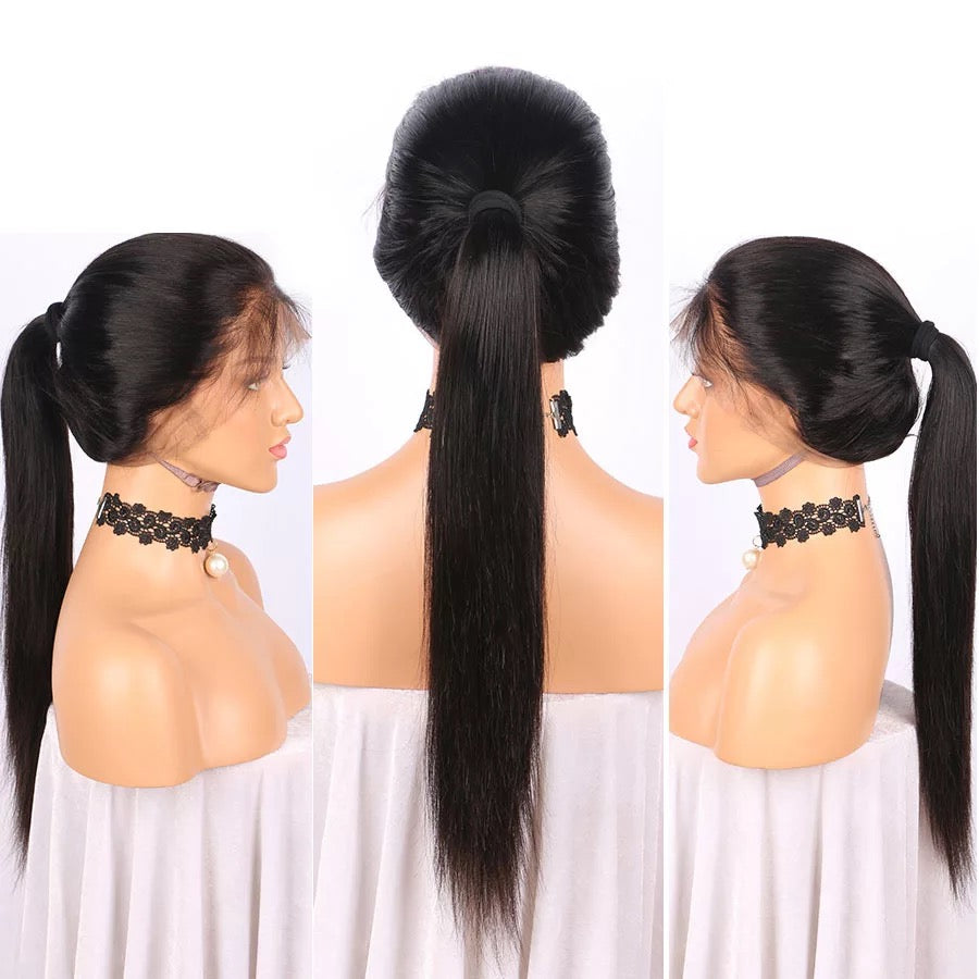 360 lace frontal wig straight 