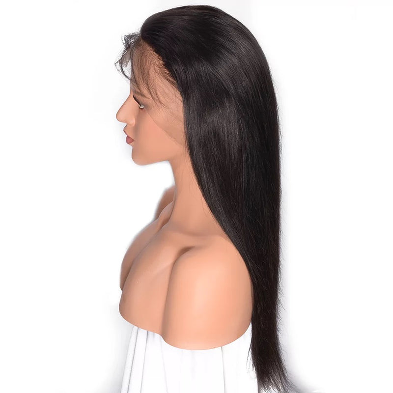 straight weave full lace wig