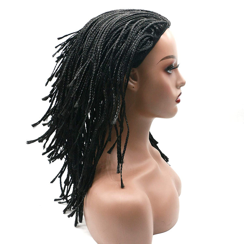 Micro braid wig synthetic hair braided wig 14inch for Black Women –  SurpriseHair