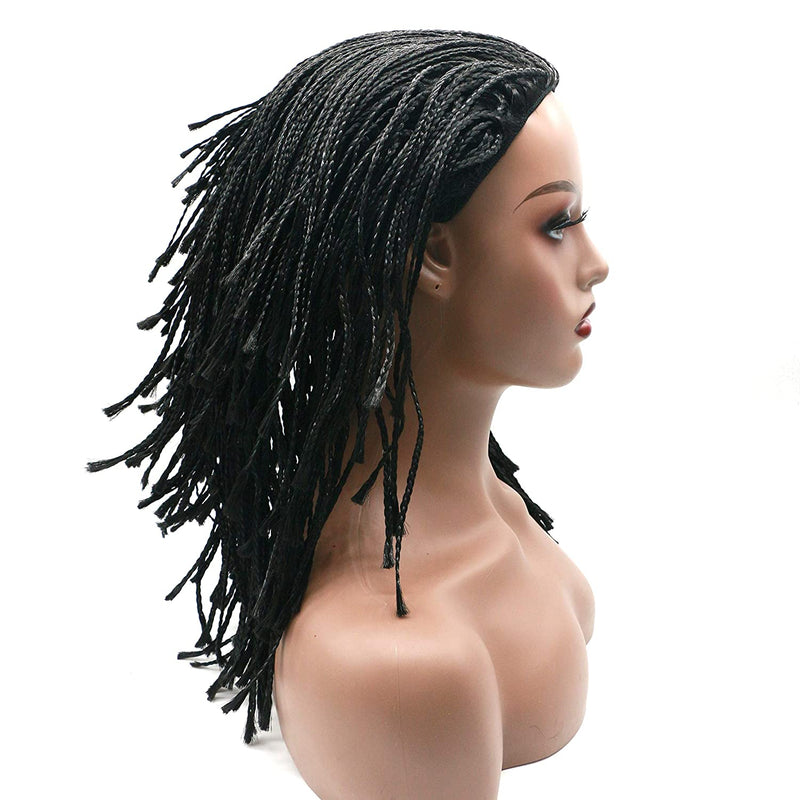 Micro braid wig synthetic hair braided wig 14inch for Black Women ...