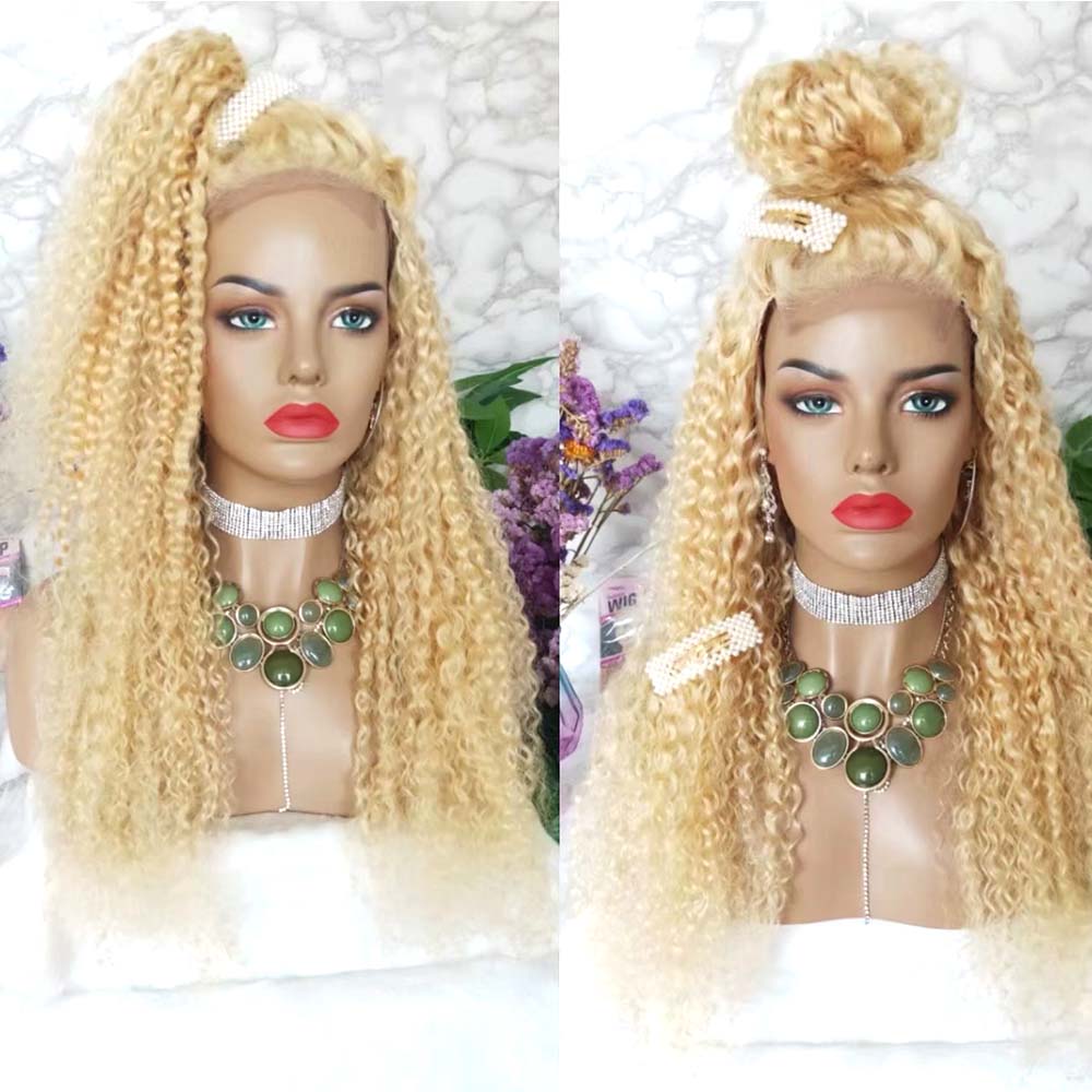 613 color lace closure wig deep wave for black women
