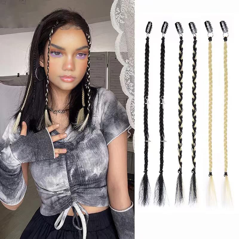 short box braided hair piece for Women.
