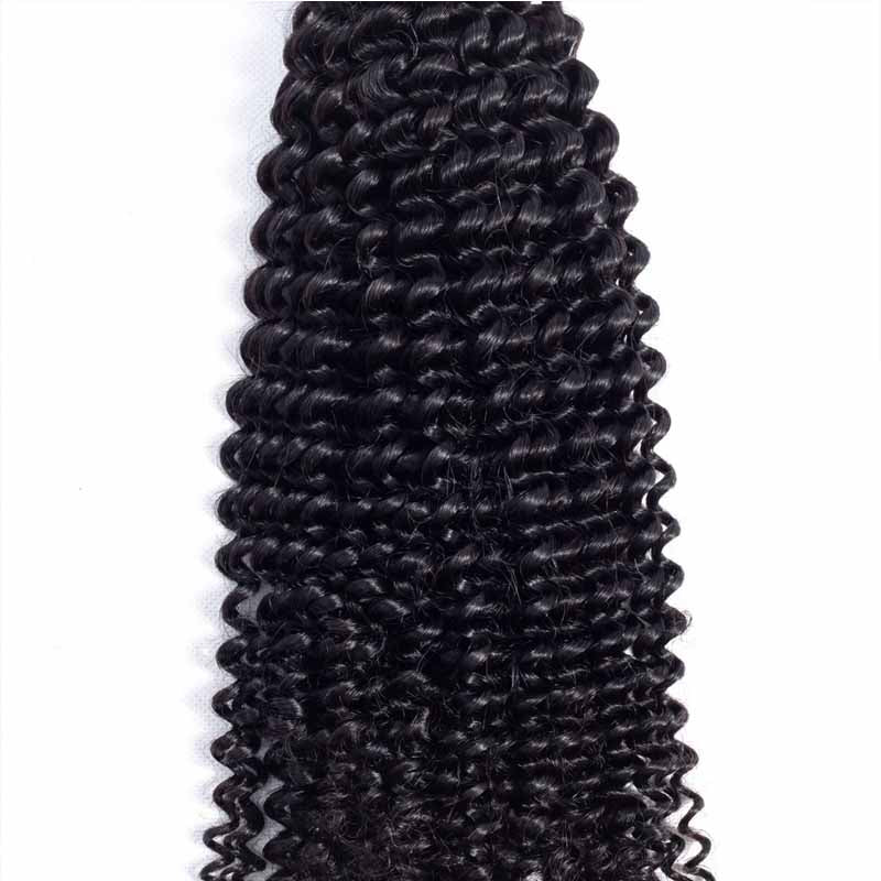 quality kinky curl braziian human hair bundles