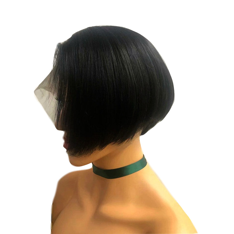Short Bob Wig Brazilian Hair Pixie Cut 