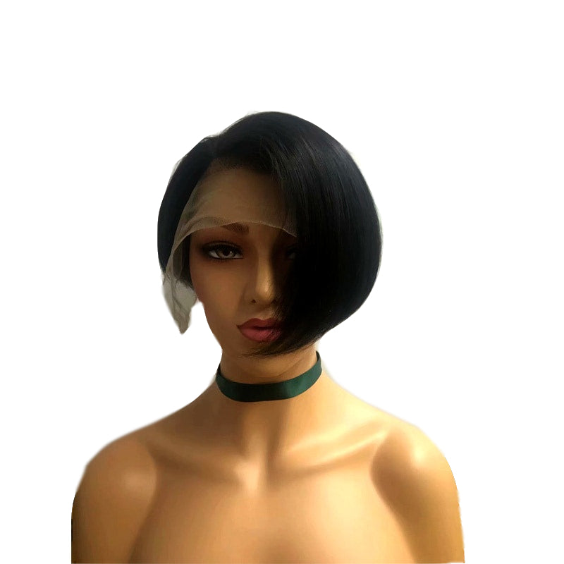 Short Bob Wig Brazilian Hair Pixie Cut for black women