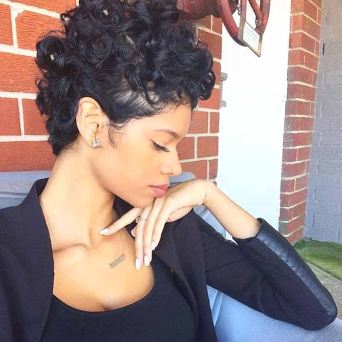 Best pixie cut curly full lace wig for black women