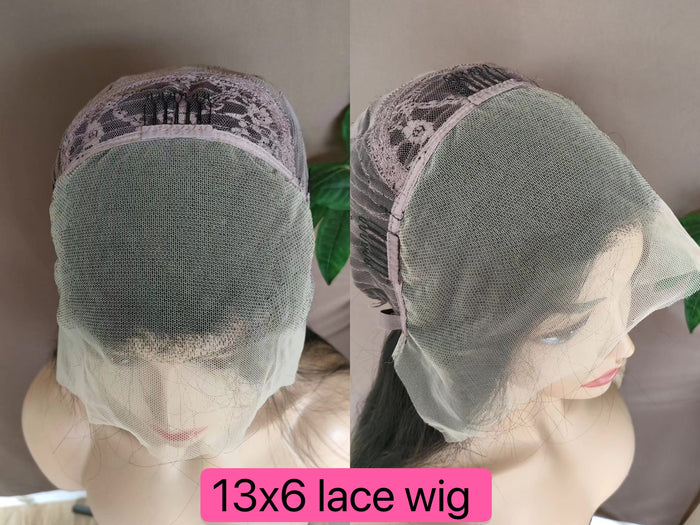 Black color 13x6 lace wig