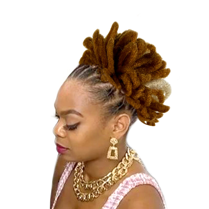 27/613 dreadlock bun hair extension for black women