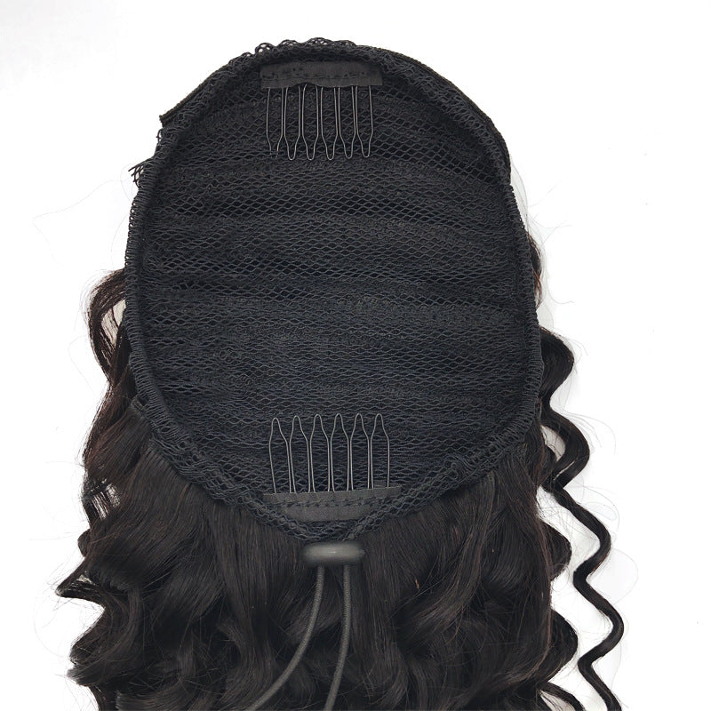 Deep Wave Human Hair Ponytail for black women