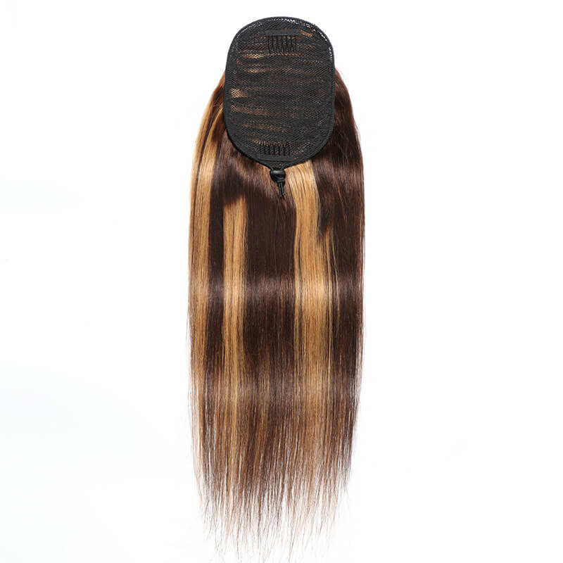 Highlight Human Hair Drawstring Ponytail hair extension