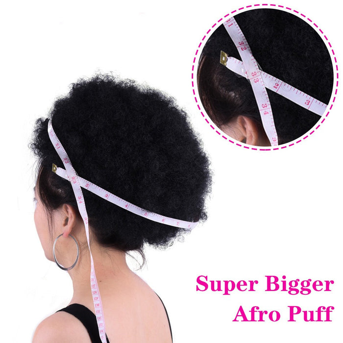 10 Inch Large Afro Puff Drawstring Ponytail Afro Kinky Curl Bun for Black Women