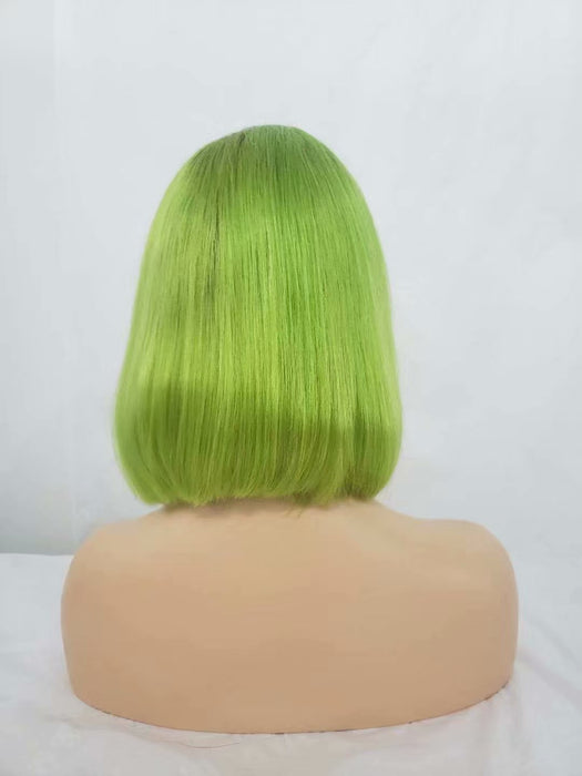 green lace front blonde ombre wig
