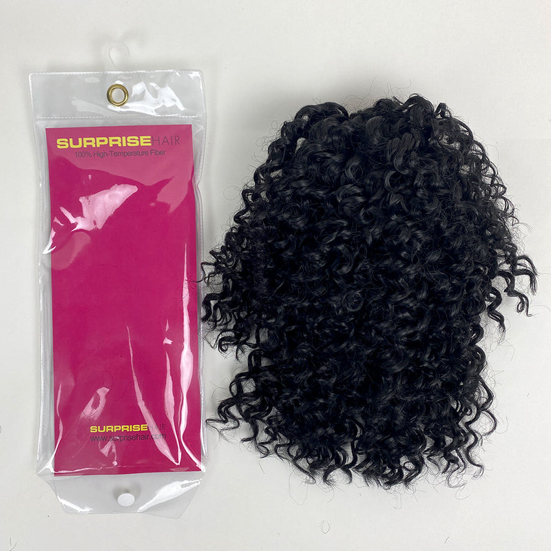 Surprisehair Short Synthetic kinky curly drawstring ponytail  for Black Women