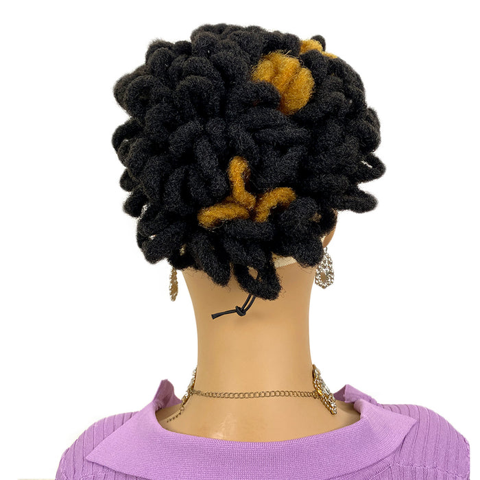 1b/27 dreadlock bun hair extension for black women