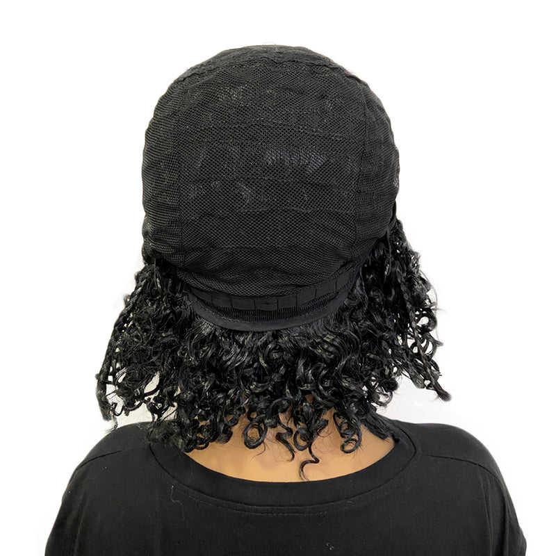 Black Braided Bob Wig for Black Women