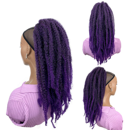 Marley Hair Drawstring Ponytail 18inch Afro Kinky Jamaican Twist Ponytail