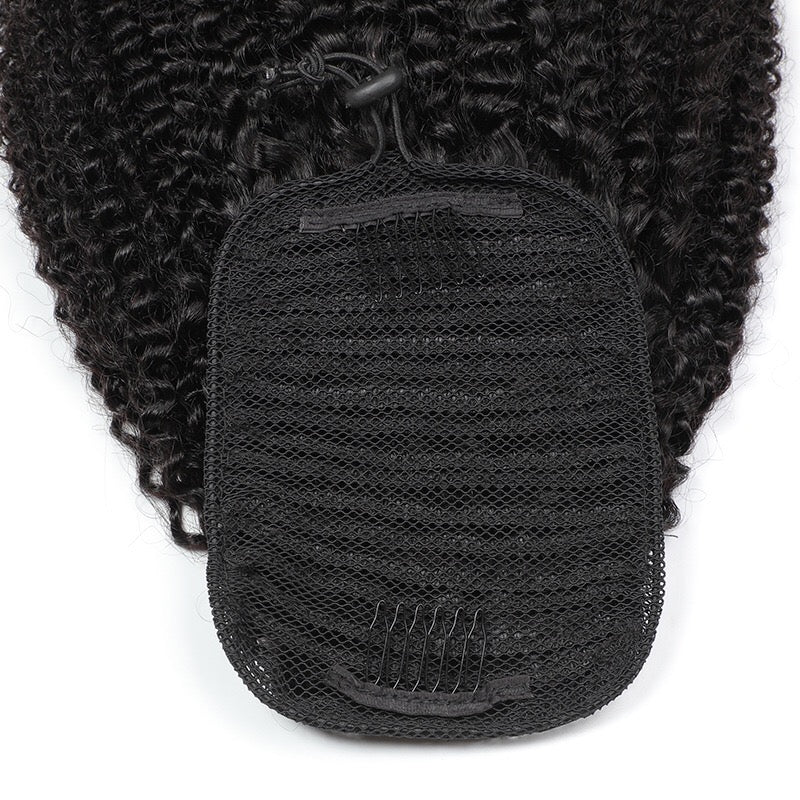 Natural Brazilian Hair Afro Kinky Curly Ponytail