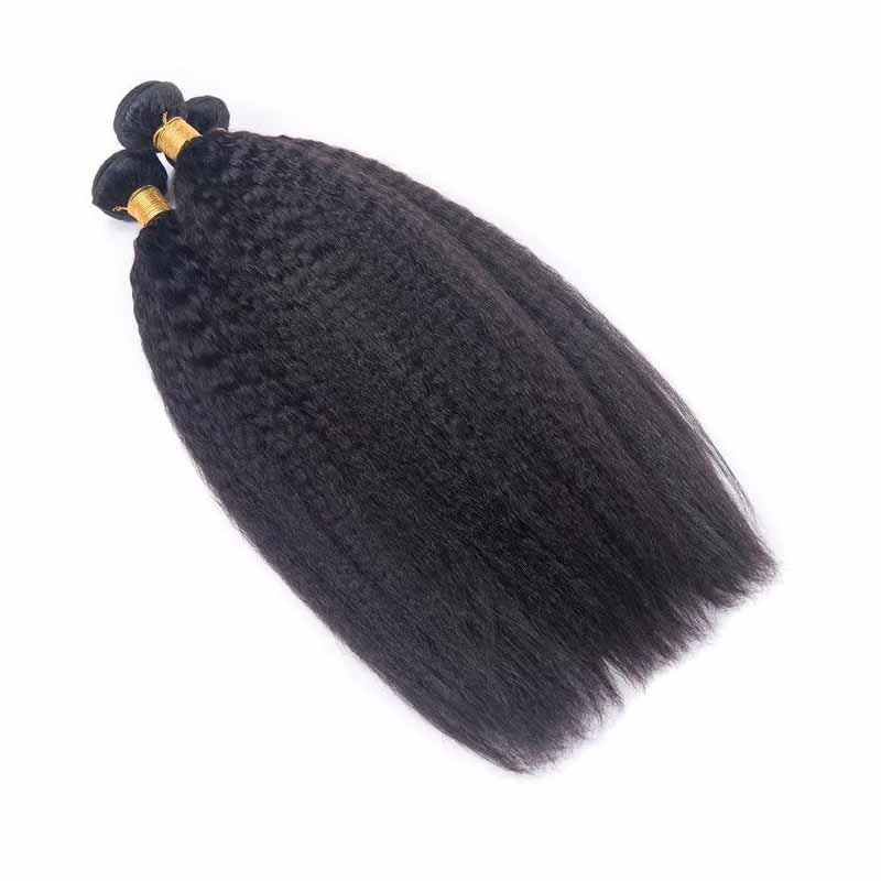 kinky straight human hair weave