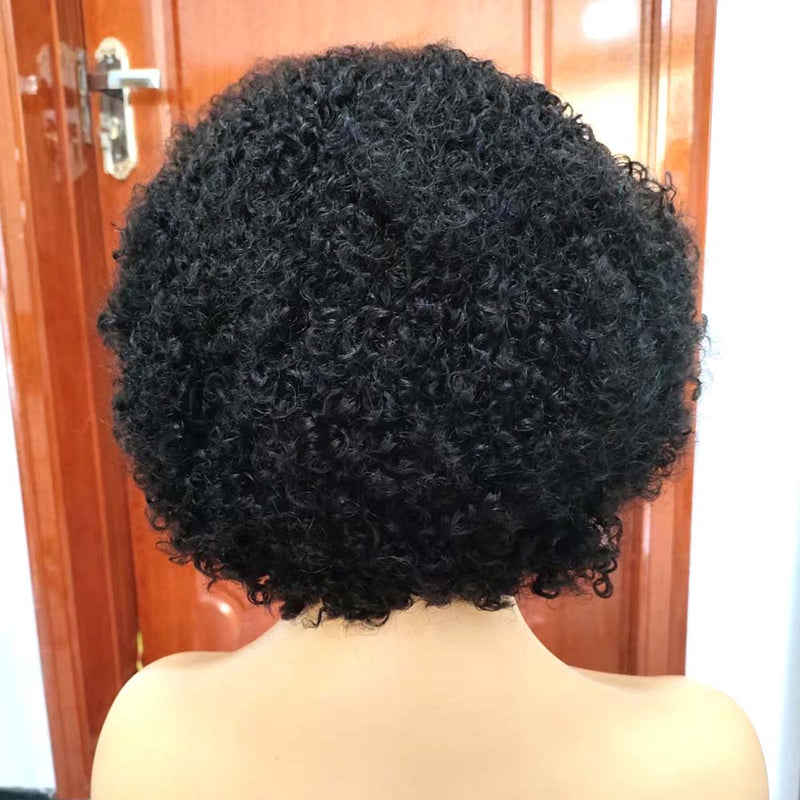 afro kinky pixie cut lace wig for black women