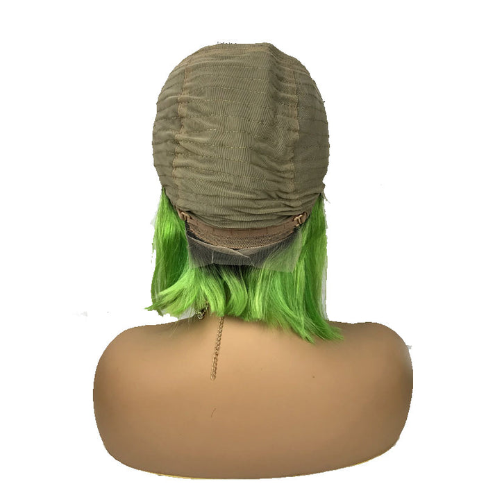  green ombre bob wig