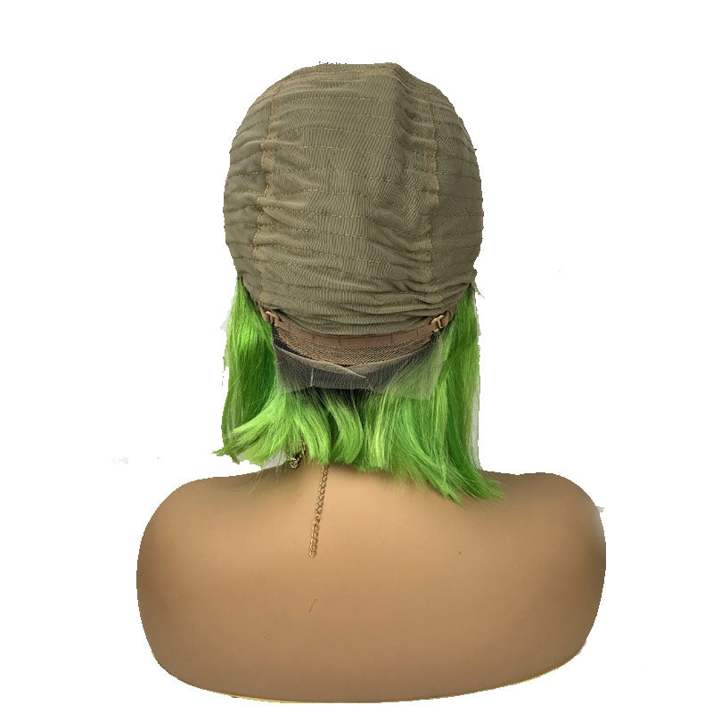  green ombre bob wig