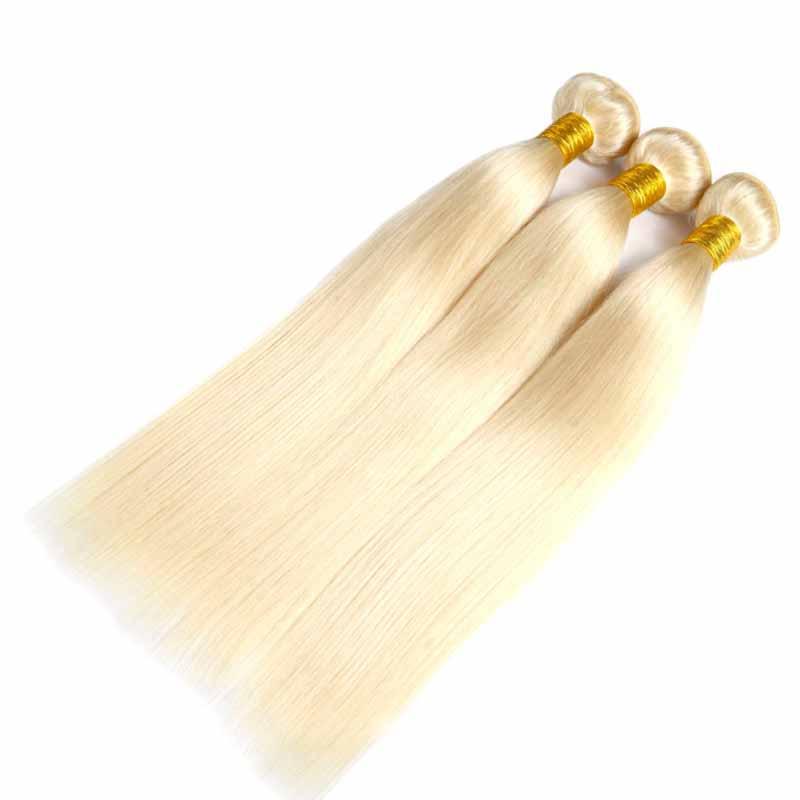 blonde human hair bundles straight for African American