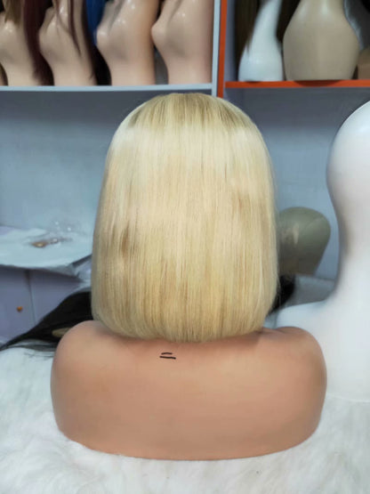 blonde ombre curly lace front wig