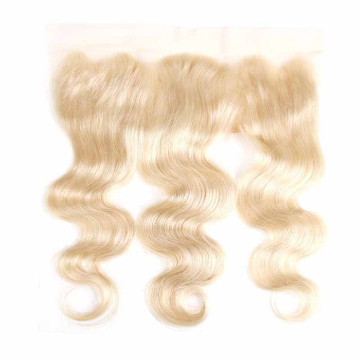 blonde lace frontal body wave human hair 