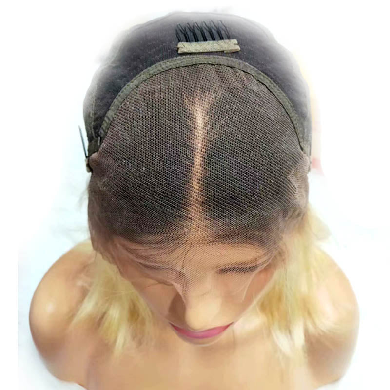 blonde ombre bob lace wig for African American