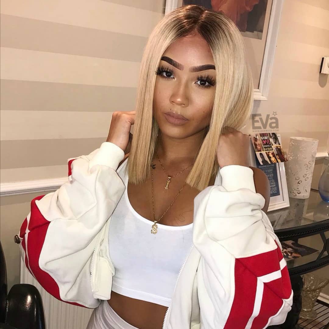 blonde ombre bob wig human hair for Black women