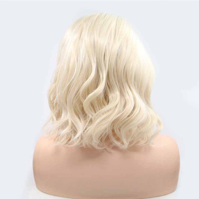 surprisehair-Surprisehair Blonde Short Wig Waves Synthetic Lace Wig  Quality Lace Wig Online 