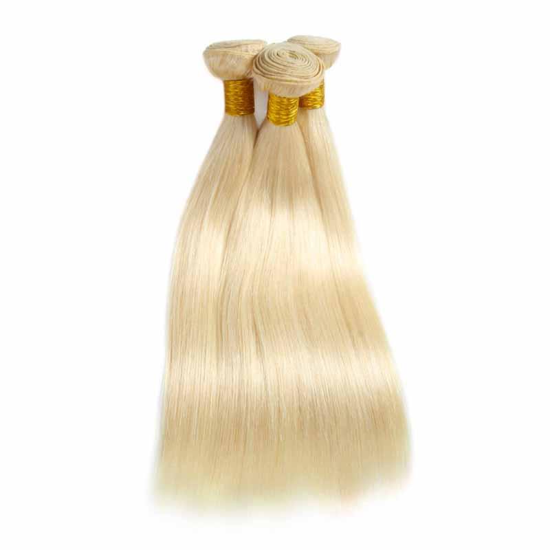 Brazilian hair bundles blonde straight for African American