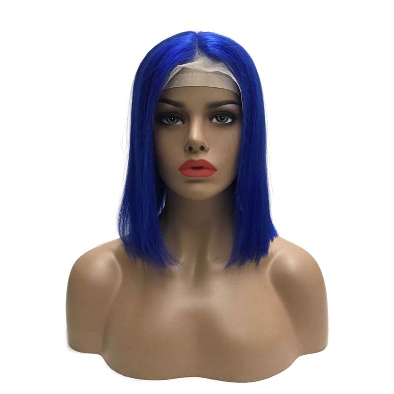 blue bob wigs for sale