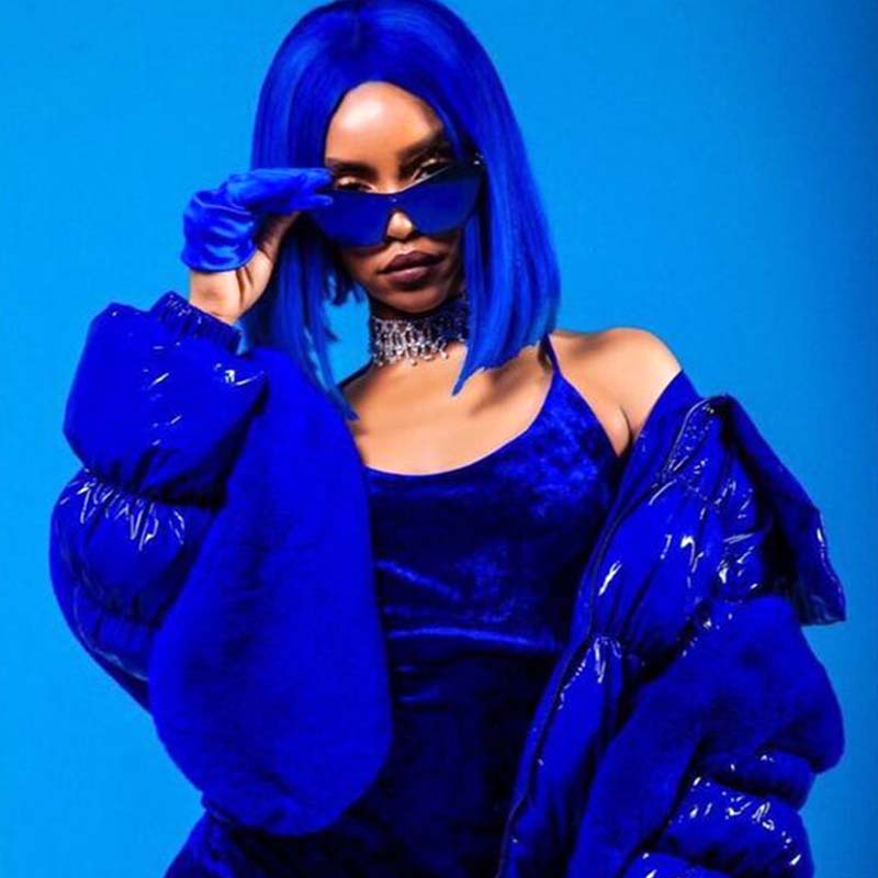 blue lace wig bob 