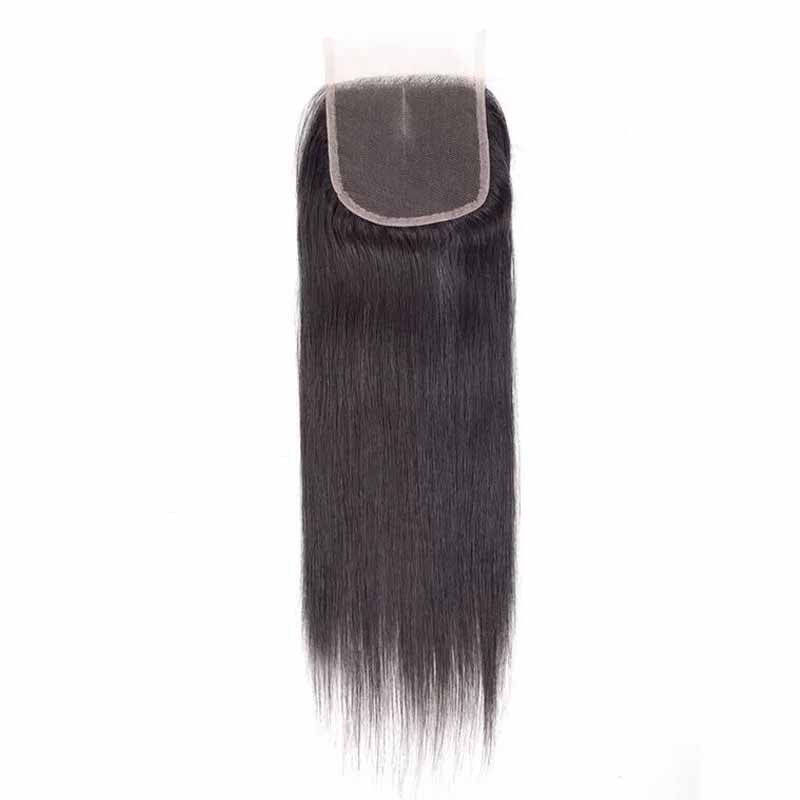 brazilian straight lace closure free part 