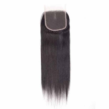 brazilian straight lace closure free part 