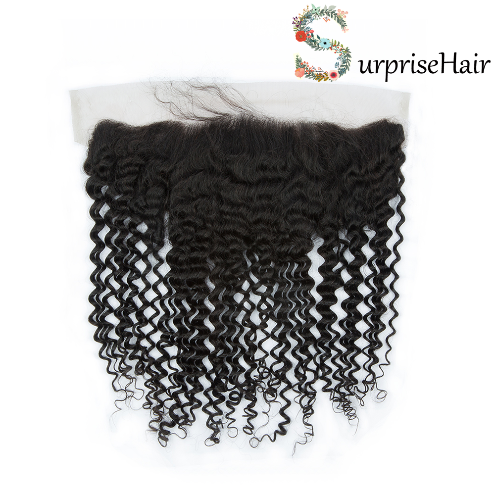 Lace Frontal Kinky Curly Ear to Ear 13x4 Lace Front Human Hair Surprisehair