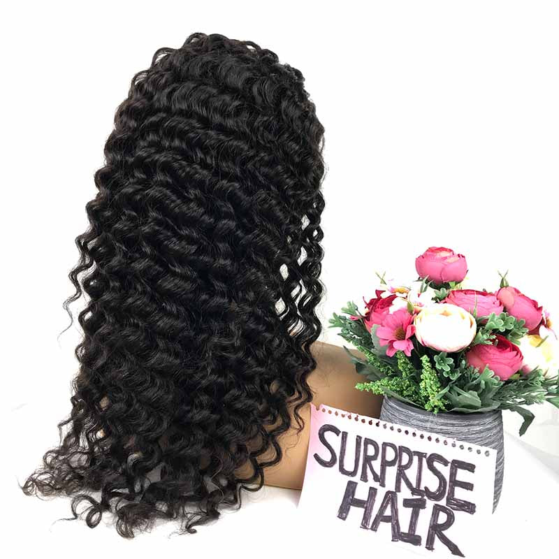 deep wave lace front wig